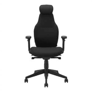 Begagnad kontorsstol Anna från Kenson i svart. Mått: Höjd 116 cm, bredd 66 cm och djup 66 cm. 