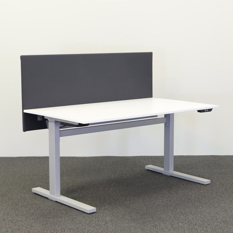 Begagnad bordsskärm 140 cm svart 140x60 cm