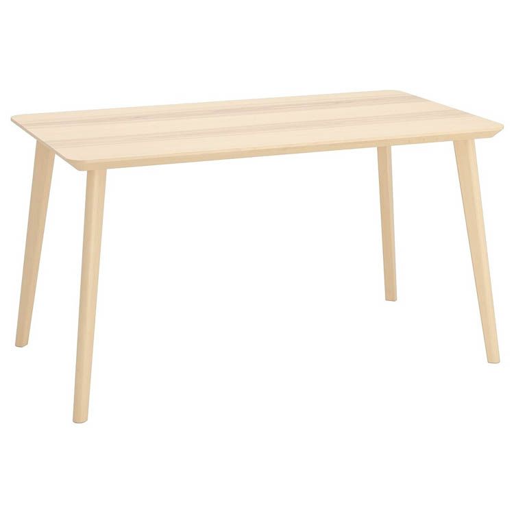 Begagnat matbord Lisabo från Ikea i ask. Mått: Längd 140 cm, Bredd 78 cm, Höjd 74 cm.