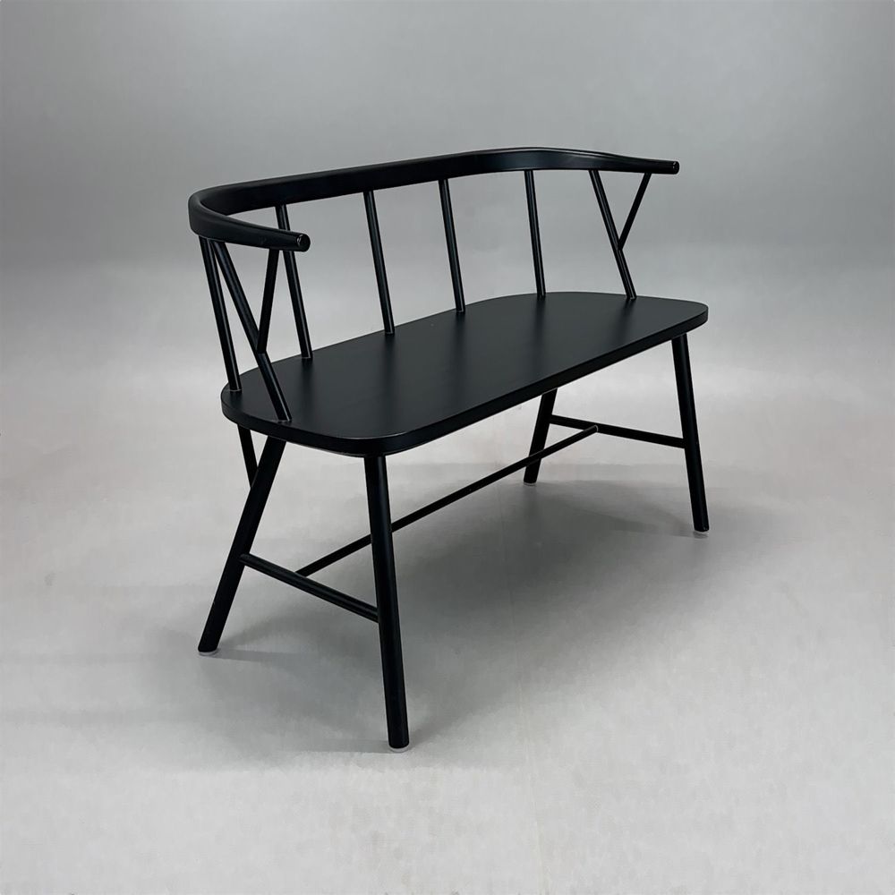 Begagnad sittbänk Yes Yes 098 från NC Möbler i svart. Mått: Bredd 102 cm, djup 49 cm, höjd 75 cm, sitthöjd 46 cm. 