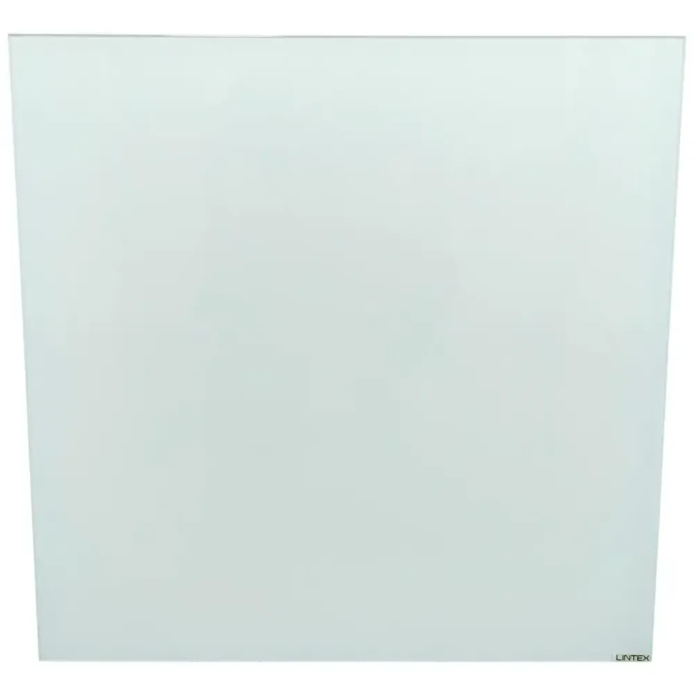 Begagnad whiteboard i glas från Lintex i vit färg. Mått: Höjd 50 cm x Bredd 50 cm x Djup 0,3 cm. 