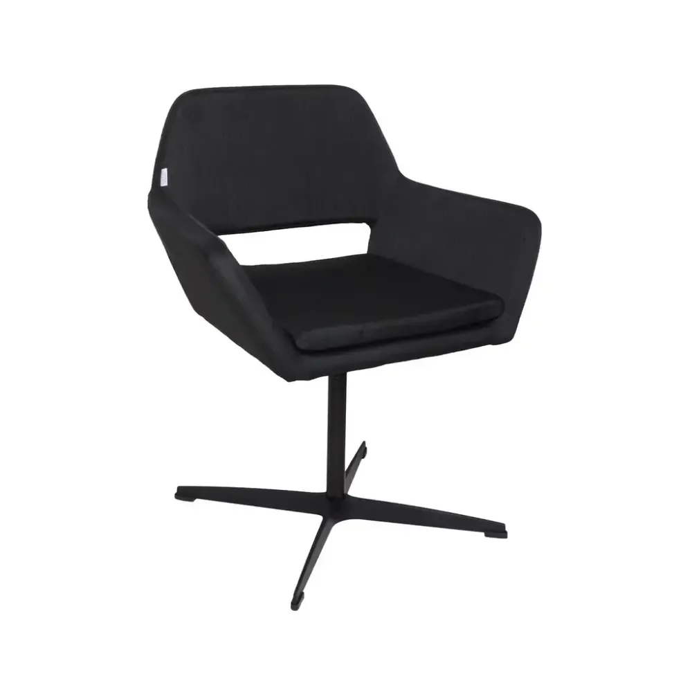 Begagnad konferensstol från Lotus Furniture modell Amsterdam i svart. Med snurrbart stativ. Mått: höjd 76 cm, bredd 62 cm och djup 57 cm, sitthöjd 46 cm. 