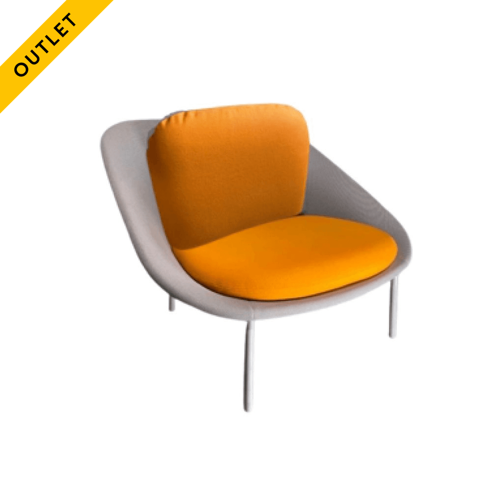 Fåtölj Offecct Netframe Grå/Orange