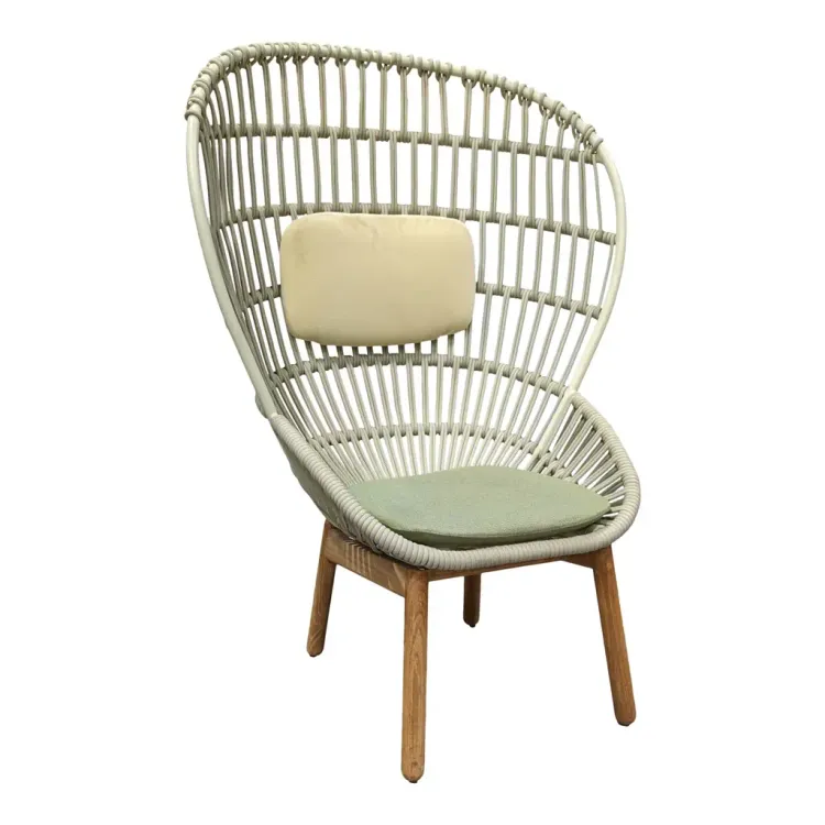 Kettal Cala Club Fåtölj begagnad grön/teak