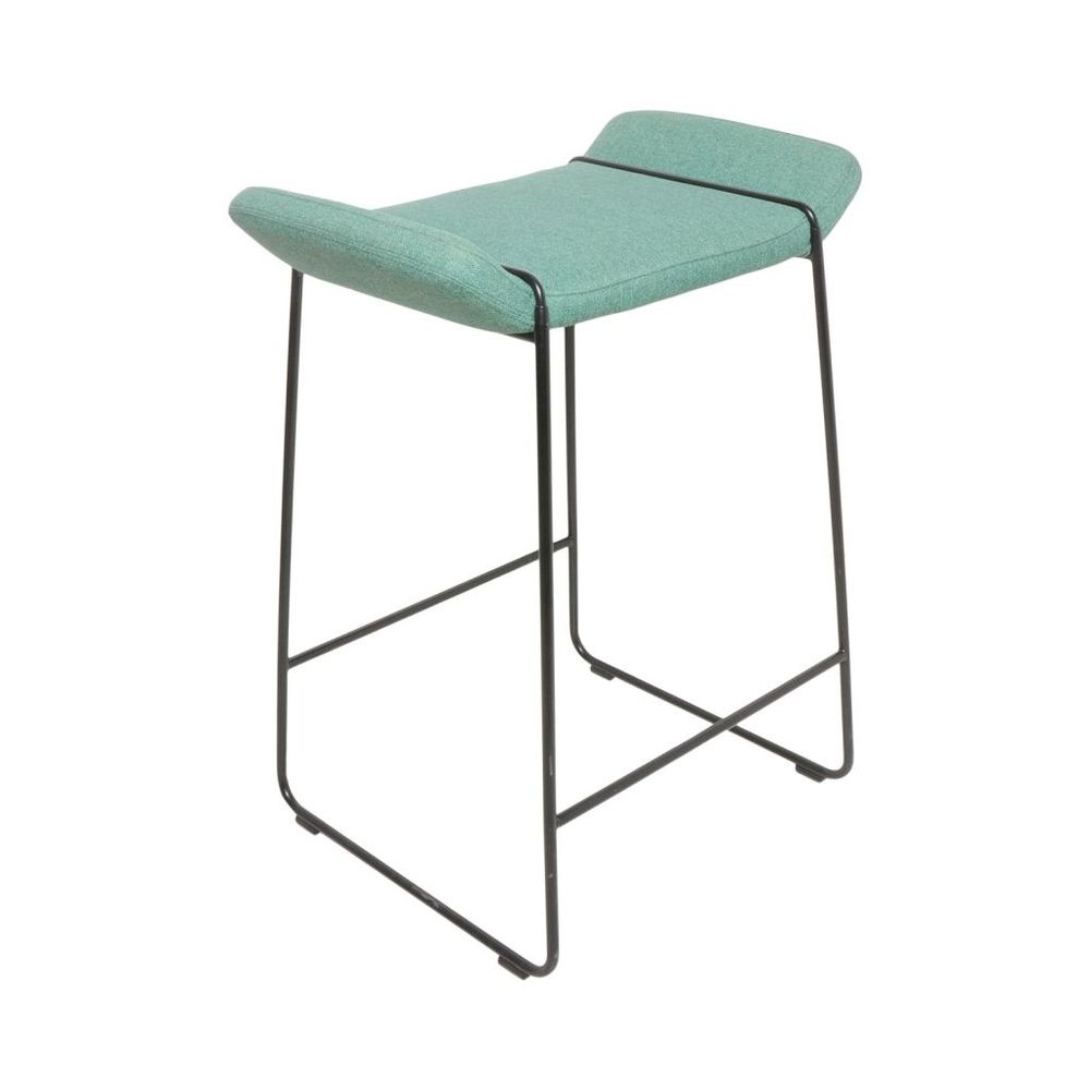 Begagnad-Barpall-Johanson-Design-Grön/Svart