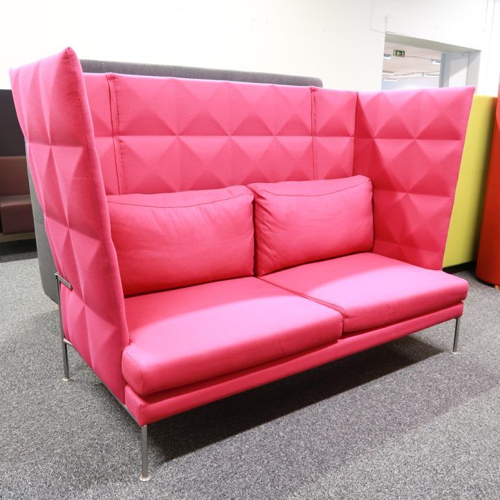 Begagnad-tyst soffa-Edsbyn-rosa