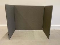 Begagnat arbetsbås ScreenIT A30 från Götessons. Mått: Bredd 160 cm, Höjd 140 cm.  
