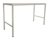 Begagnat vitt bordsstativ. Mått: Höjd 85 cm x Bredd 147,5 cm x Djup 57 cm.  