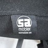 Begagnad kontorsstol Chairly från SA Möbler i svart. Mått: sitthöjd på 46–56 cm. 