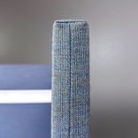 Begagnad bordsskärm VX från Horreds i blått. Mått: bredd 80 cm, höjd 60 cm. 