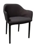 Begagnad konferensstol Softshell från Vitra i lila med svart underrede. Mått: höjd 80,5 cm, bredd 55 cm och djup 57 cm, sitthöjd 48 cm. 