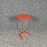 Begagnat laptopbord NesTable från Vitra i orange. Mått: bredd 50 cm, djup 35 cm och höjd 57 - 77 cm. 
