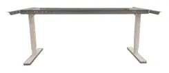 Begagnat konferensbordsstativ i flerfärgat utförande med vita och gråa toner.  Höjd 63-90 cm x Bredd 168 cm x Djup 79,5 cm.  