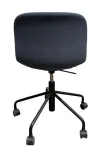 Begagnad stol med hjul AAC51 från HAY i blått. Mått: höjd 87 cm, bredd 49 cm och djup 62 cm. Justerbar sitthöjd: 44-52 cm. 