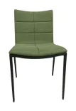 Begagnad konferensstol Archal från Lammhults i grönt med stoppad sits och rygg. Mått: Höjd 80 cm, bredd 50 cm, djup 52 cm och sitthöjd 46 cm. 