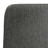 Begagnad konferensstol från Skandiform, modell Bombito, i mörkgrått tyg med kromade ben. Mått: Höjd 76 cm, Bredd 51 cm, Djup 52 cm, Sitthöjd: 45 cm. 