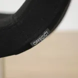 Begagnad stol med hjul Bond från Offecct i svart med kromat stativ. Mått: höjd 79 cm, sitthöjd 46 cm, Rygghöjd: 39 cm, Bredd: 52 cm, Djup: 43 cm. 