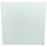 Begagnad whiteboard i glas från Lintex i vit färg. Mått: Höjd 50 cm x Bredd 50 cm x Djup 0,3 cm. 