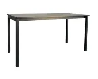 Begagnat konferensbord från Gärsnäs i ljusgrått med svart stativ. Mått: höjd 72 cm, bredd 140 cm samt djup 70 cm. 