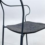 Begagnad matstol Kyparn från Nola i grått. Mått: Bredd: 49 cm, Djup: 54 cm, Höjd: 77 cm, Sitthöjd: 45.5 cm. 