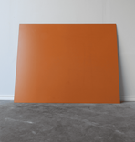 Begagnad glastavla Silk Wall från Lintex i orange färg. Mått: bredd 125 cm och höjd 100 cm. 
