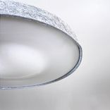 Begagnad taklampa från Valoa, modell Noa. Rund form klädd i grått filtmaterial. Mått: Diameter på 50 cm. 