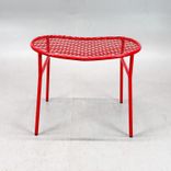 Begagnad pall Wimbledon från Nola i rött. Mått: Bredd 56 cm, Djup 50 cm, Höjd 40 cm. 