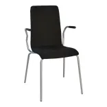 Begagnad Konferensstol modell Bristol, från Lotus Furniture. Helklädd mörkgrå färg, och silvrigt stativ, svarta armstöd. Mått: Höjd 88 cm x Bredd 52 cm x Djup 52 cm. 