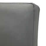 Begagnad barstol från Keystone med grå sits klädd i vattenavvisande tyg och stativ i krom. Mått Höjd 78 cm, Bredd 45 cm, Djup 45 cm. 