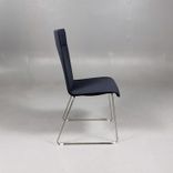 Begagnad konferensstol Lin från Tronhill. I grå textil, kromat stativ. Mått: Bredd 47 cm, Djup 45 cm, Höjd 96 cm, Sitthöjd 48 cm. 