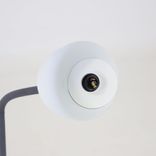 Begagnad golvlampa Me Dim från Northern i grått. Mått: Höjd 142 cm, fotens diameter 25 cm och lampans diameter 16 cm. 