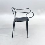 Begagnad matstol Kyparn från Nola i grått. Mått: Bredd: 49 cm, Djup: 54 cm, Höjd: 77 cm, Sitthöjd: 45.5 cm. 