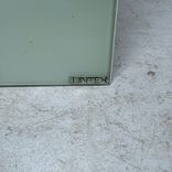 Begagnad magnetisk glastavla från Lintex i grönt. Mått: bredd 150 cm och höjd 100 cm.