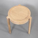 Begagnad pall Pal från Northern i ek. Mått: Diameter 37 cm, höjd 46 cm. 