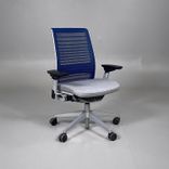 Steelcase Think begagnad kontorsstol grå/blå