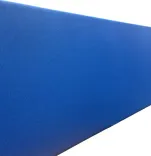 Begagnad bordsskärm Softline från Abstracta. I mörkblå. Mått: Höjd 60 cm, Bredd 180 cm, Djup 3 cm. 