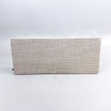 Begagnad bordsskärm i beige tyg. Mått: bredd 140 cm höjd 60 cm. 
