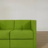 Begagnad 2-sits soffa Torso från Swedese i grönt filttyg. Mått: Bredd: 119 cm Höjd: 70 cm Sitthöjd: 44 cm Djup: 70 cm Sittdjup: 50 cm. 