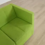 Begagnad 2-sits soffa Torso från Swedese i grönt filttyg. Mått: Bredd: 119 cm Höjd: 70 cm Sitthöjd: 44 cm Djup: 70 cm Sittdjup: 50 cm. 