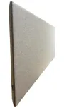 Begagnad bordsskärm Domo från Abstracta i grått. Mått: Höjd 65 cm x Bredd 188 cm x Djup 5 cm. 