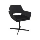 Begagnad konferensstol från Lotus Furniture modell Amsterdam i svart. Med snurrbart stativ. Mått: höjd 76 cm, bredd 62 cm och djup 57 cm, sitthöjd 46 cm. 