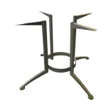 Begagnat bordsstativ i gråt. Mått: Höjd 70 cm, Bredd 105 cm, Djup 105 cm. Passar till bordsskivor ca Ø120 cm. 
