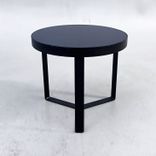Begagnat runt soffbord Copper från Fogia i svart. Mått: diameter 45 cm, höjd 40 cm. 