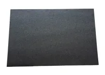Begagnad bordsskärm Dezibel från Zilenzio i mörkgrå färg. Mått: höjd 100 cm, bredd 150 cm, djup 4 cm. 