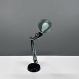 Begagnad IKEA Forså skrivbordslampa i svart med justerbar arm och skärm. Höjd 35 cm, fotens diameter 15 cm, skärmens diameter 12 cm. 