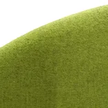 Begagnad golvskärm från Offecct, klädd i grönt tyg med metallfötter. Mått: höjd 191 cm, bredd 340 cm, djup 25 cm. 