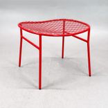 Begagnad pall Wimbledon från Nola i rött. Mått: Bredd 56 cm, Djup 50 cm, Höjd 40 cm. 