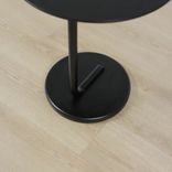 Begagnat runt soffbord Curling från Materia i svart. Mått: höjd 62 cm och diameter 50 cm. 