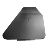 Begagnat Konferensbord, med tvådelad bordsskiva. Trådlösa laddare och 3 eluttag med usb-kontakt på båda sidor. Underrede med reflekterande MDF spegelfolie. Höjd 75 cm x Bredd 406 cm x Djup 146 cm.
