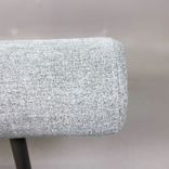Begagnad soffa Font från Offecct med grå klädsel och mörkgrå ben. Mått: bredd 180 cm, djup 62.5 cm och höjd 75.5 cm, sitthöjd 46 cm. 